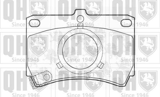 Quinton Hazell BP416 - Kit de plaquettes de frein, frein à disque cwaw.fr