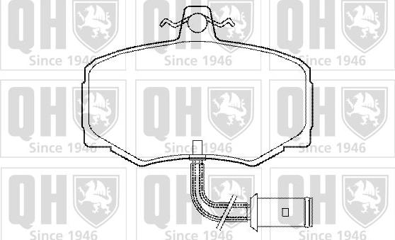 Quinton Hazell BP418 - Kit de plaquettes de frein, frein à disque cwaw.fr