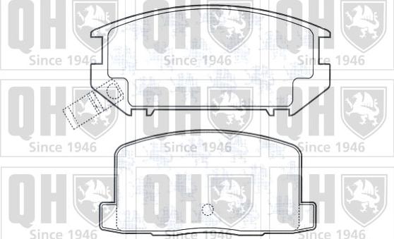 Quinton Hazell BP413 - Kit de plaquettes de frein, frein à disque cwaw.fr