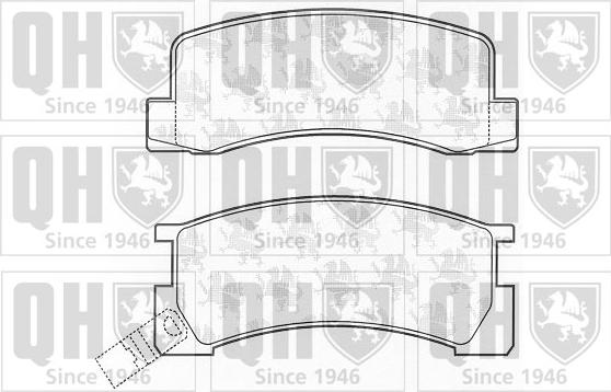 Quinton Hazell BP488 - Kit de plaquettes de frein, frein à disque cwaw.fr