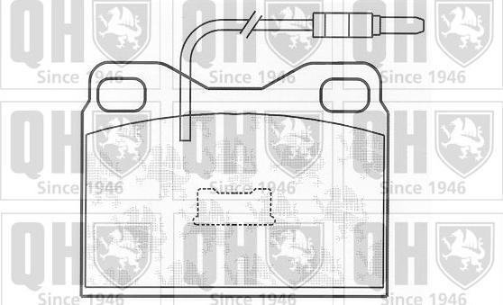 Quinton Hazell BP483 - Kit de plaquettes de frein, frein à disque cwaw.fr