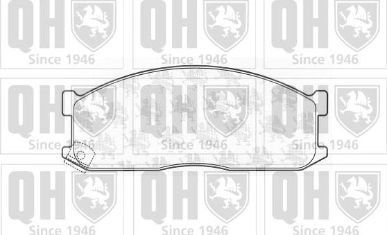 Quinton Hazell BP428 - Kit de plaquettes de frein, frein à disque cwaw.fr