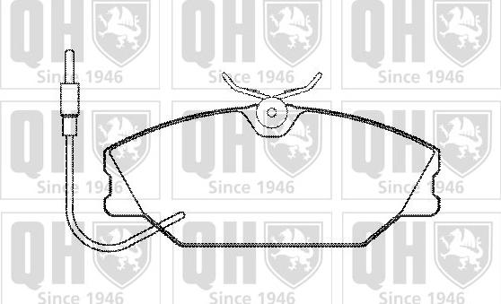 Quinton Hazell BP475 - Kit de plaquettes de frein, frein à disque cwaw.fr