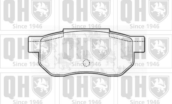 Quinton Hazell BP470 - Kit de plaquettes de frein, frein à disque cwaw.fr