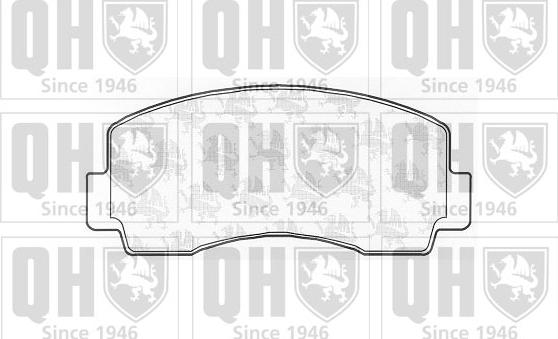 Quinton Hazell BP471 - Kit de plaquettes de frein, frein à disque cwaw.fr