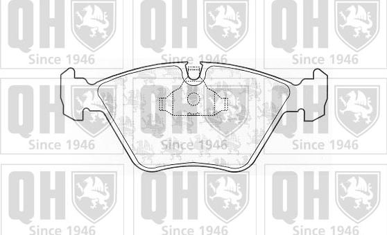 Quinton Hazell BP473 - Kit de plaquettes de frein, frein à disque cwaw.fr