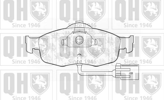 Quinton Hazell BP599 - Kit de plaquettes de frein, frein à disque cwaw.fr