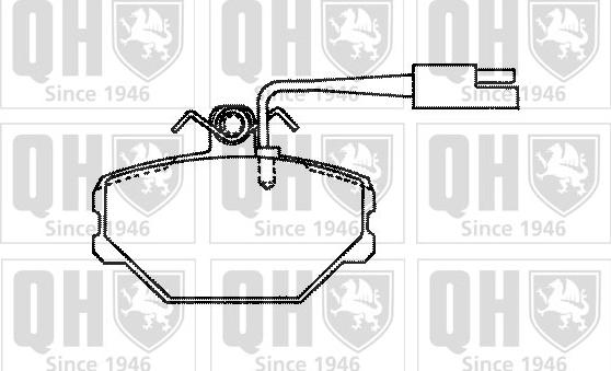 Quinton Hazell BP596 - Kit de plaquettes de frein, frein à disque cwaw.fr