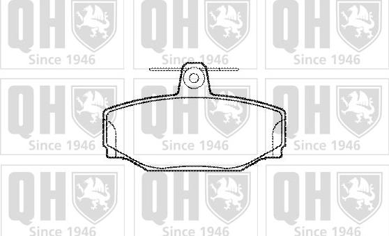 Quinton Hazell BP591 - Kit de plaquettes de frein, frein à disque cwaw.fr