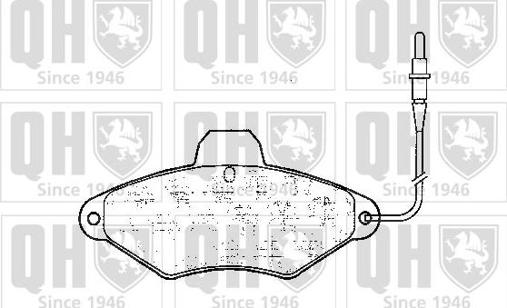 Quinton Hazell BP597 - Kit de plaquettes de frein, frein à disque cwaw.fr