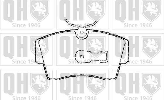 Quinton Hazell BP546 - Kit de plaquettes de frein, frein à disque cwaw.fr