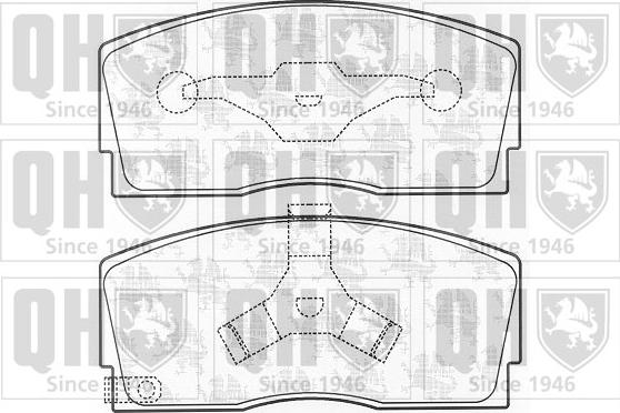 Quinton Hazell BP542 - Kit de plaquettes de frein, frein à disque cwaw.fr