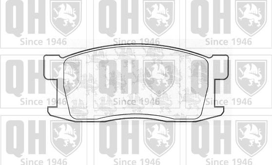 Quinton Hazell BP547 - Kit de plaquettes de frein, frein à disque cwaw.fr