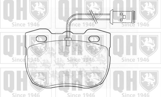 Quinton Hazell BP559 - Kit de plaquettes de frein, frein à disque cwaw.fr