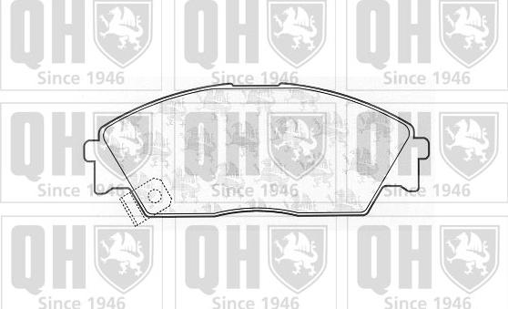 Quinton Hazell BP550 - Kit de plaquettes de frein, frein à disque cwaw.fr