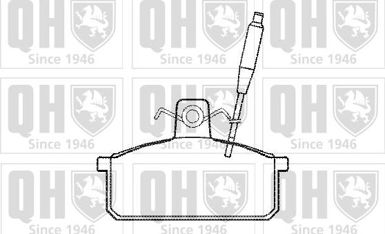 Quinton Hazell BP557 - Kit de plaquettes de frein, frein à disque cwaw.fr