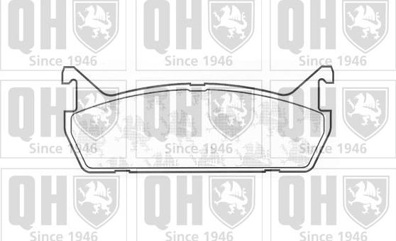 Quinton Hazell BP565 - Kit de plaquettes de frein, frein à disque cwaw.fr