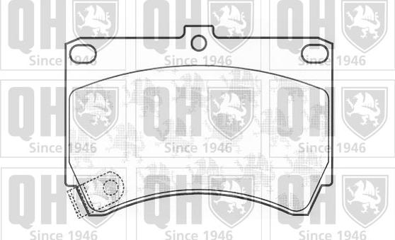 Quinton Hazell BP567 - Kit de plaquettes de frein, frein à disque cwaw.fr