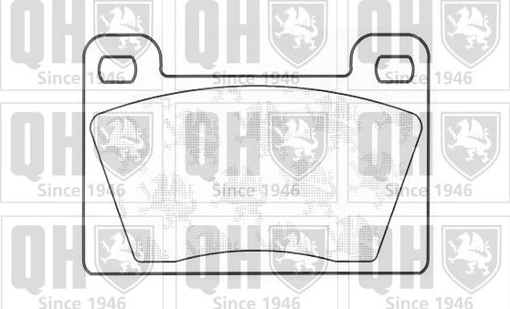 Quinton Hazell BP506 - Kit de plaquettes de frein, frein à disque cwaw.fr
