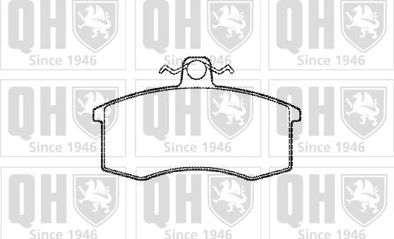 Quinton Hazell BP501 - Kit de plaquettes de frein, frein à disque cwaw.fr