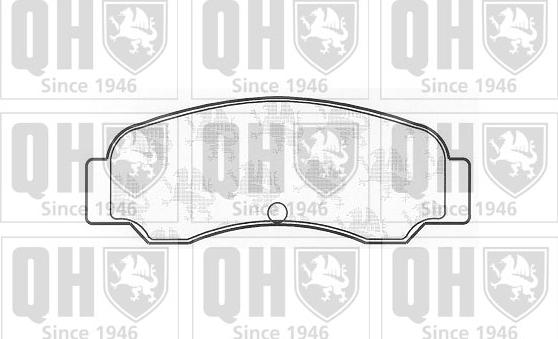 Quinton Hazell BP514 - Kit de plaquettes de frein, frein à disque cwaw.fr