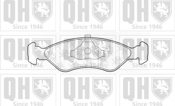 Quinton Hazell BP585 - Kit de plaquettes de frein, frein à disque cwaw.fr