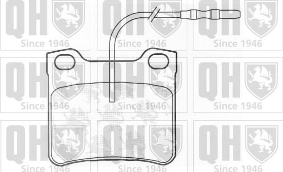 Quinton Hazell BP581 - Kit de plaquettes de frein, frein à disque cwaw.fr