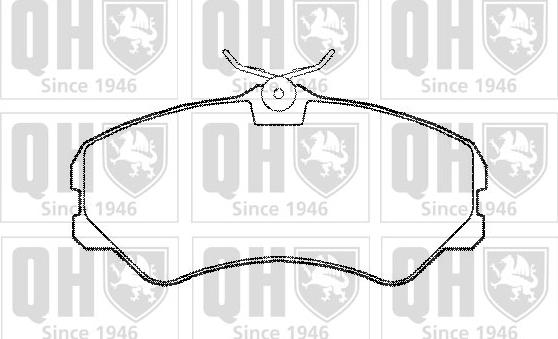 Quinton Hazell BP539 - Kit de plaquettes de frein, frein à disque cwaw.fr