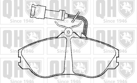 Quinton Hazell BP530 - Kit de plaquettes de frein, frein à disque cwaw.fr