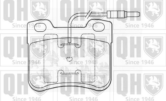 Quinton Hazell BP538 - Kit de plaquettes de frein, frein à disque cwaw.fr