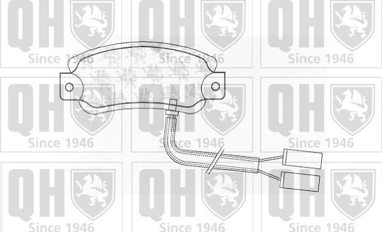 Quinton Hazell BP529 - Kit de plaquettes de frein, frein à disque cwaw.fr