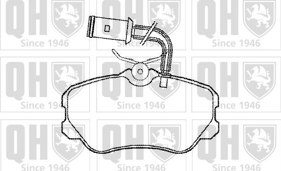 Quinton Hazell BP524 - Kit de plaquettes de frein, frein à disque cwaw.fr