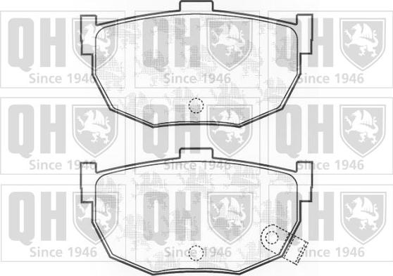 Quinton Hazell BP575 - Kit de plaquettes de frein, frein à disque cwaw.fr