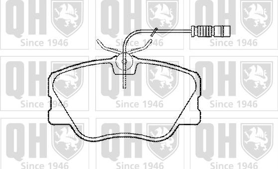 Quinton Hazell BP570 - Kit de plaquettes de frein, frein à disque cwaw.fr