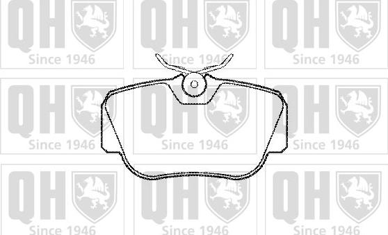 Quinton Hazell BP571 - Kit de plaquettes de frein, frein à disque cwaw.fr