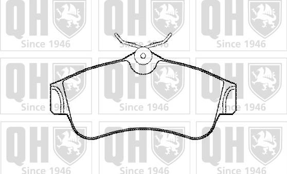 Quinton Hazell BP578 - Kit de plaquettes de frein, frein à disque cwaw.fr