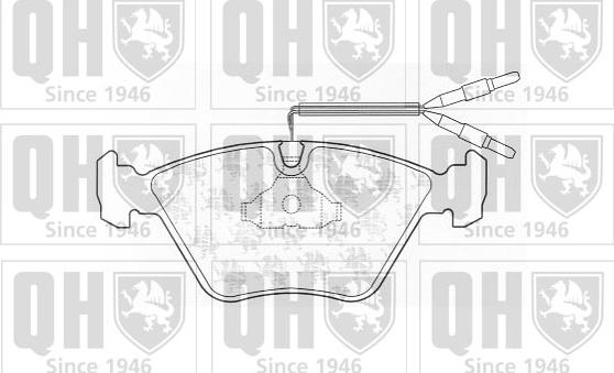 Quinton Hazell BP699 - Kit de plaquettes de frein, frein à disque cwaw.fr