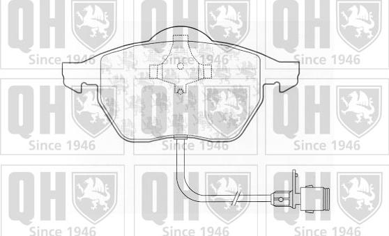 Quinton Hazell BP691 - Kit de plaquettes de frein, frein à disque cwaw.fr