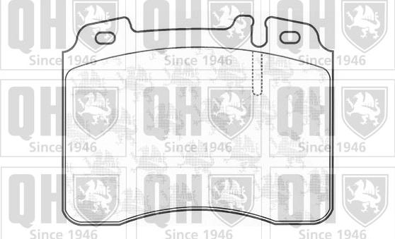 Quinton Hazell BP693 - Kit de plaquettes de frein, frein à disque cwaw.fr