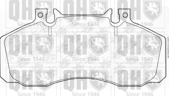 Quinton Hazell BP647 - Kit de plaquettes de frein, frein à disque cwaw.fr