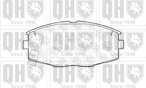 Quinton Hazell BP656 - Kit de plaquettes de frein, frein à disque cwaw.fr