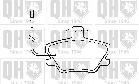 Quinton Hazell BP653 - Kit de plaquettes de frein, frein à disque cwaw.fr