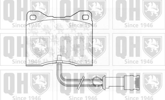 Quinton Hazell BP652 - Kit de plaquettes de frein, frein à disque cwaw.fr