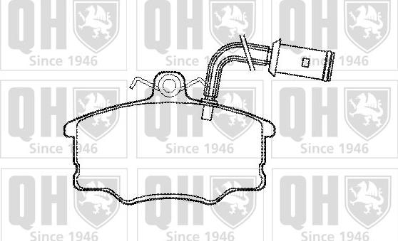 Quinton Hazell BP669 - Kit de plaquettes de frein, frein à disque cwaw.fr