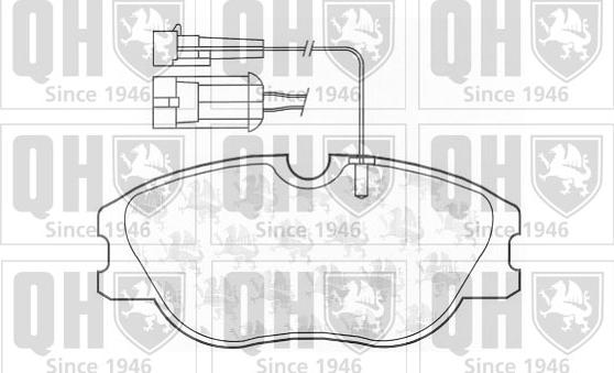 Quinton Hazell BP665 - Kit de plaquettes de frein, frein à disque cwaw.fr