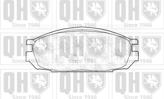 Quinton Hazell BP660 - Kit de plaquettes de frein, frein à disque cwaw.fr