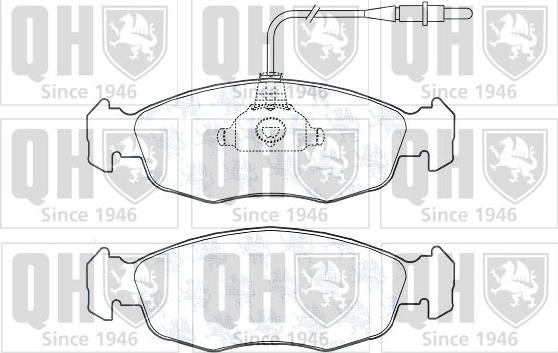 Quinton Hazell BP604 - Kit de plaquettes de frein, frein à disque cwaw.fr