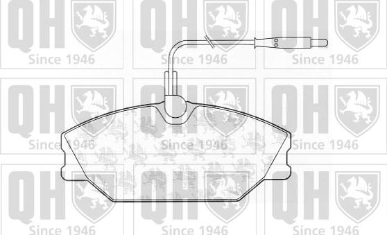 Quinton Hazell BP605 - Kit de plaquettes de frein, frein à disque cwaw.fr