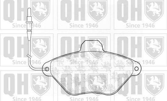 Quinton Hazell BP610 - Kit de plaquettes de frein, frein à disque cwaw.fr