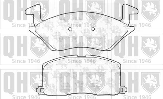 Quinton Hazell BP689 - Kit de plaquettes de frein, frein à disque cwaw.fr